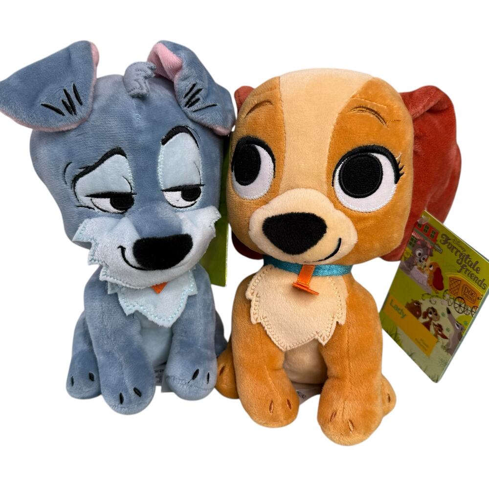 Lady & the Tramp Furrytale Friends Plush NEW 8" Disney Store Cute Collectible
